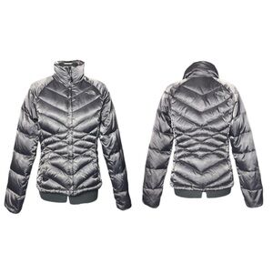The North Face Puffer Aconcagua 550 Down Jacket Silver Gray Women's Size XS